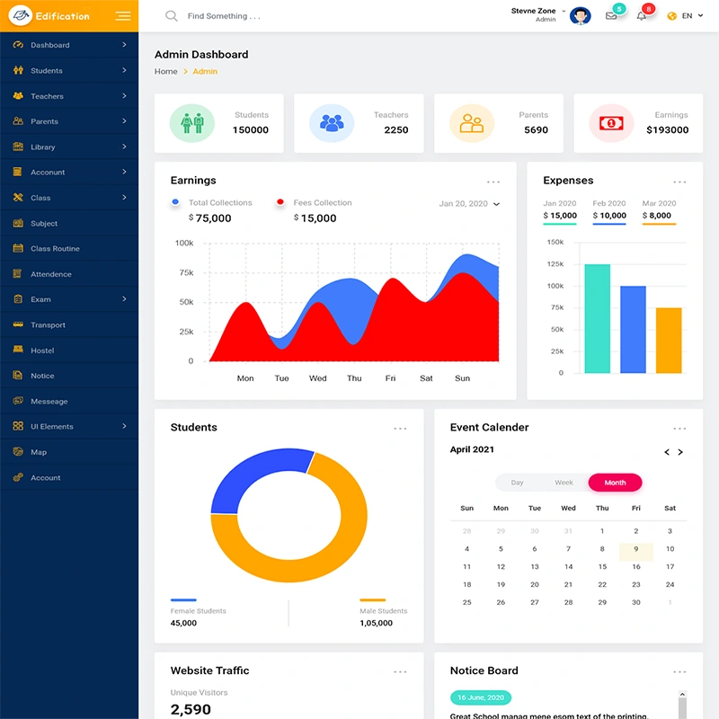 Edification - Educational Platform - Main project image