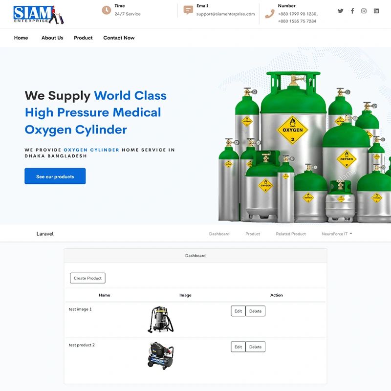 Siam Enterprise - Corporate Website - Main project image